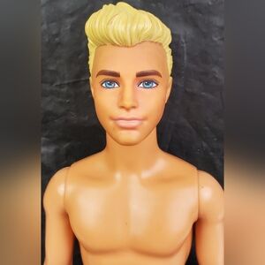 Mattel 2017 Barbie Ken Doll Fashionistas Blonde Hair Blue Eyes Nude - GUC